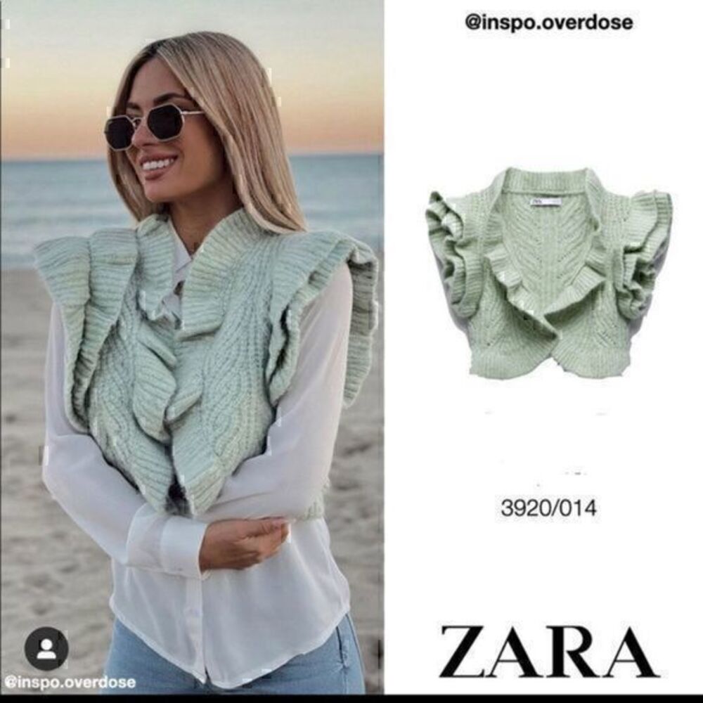 ZARA open Ruffle vest 3920/014